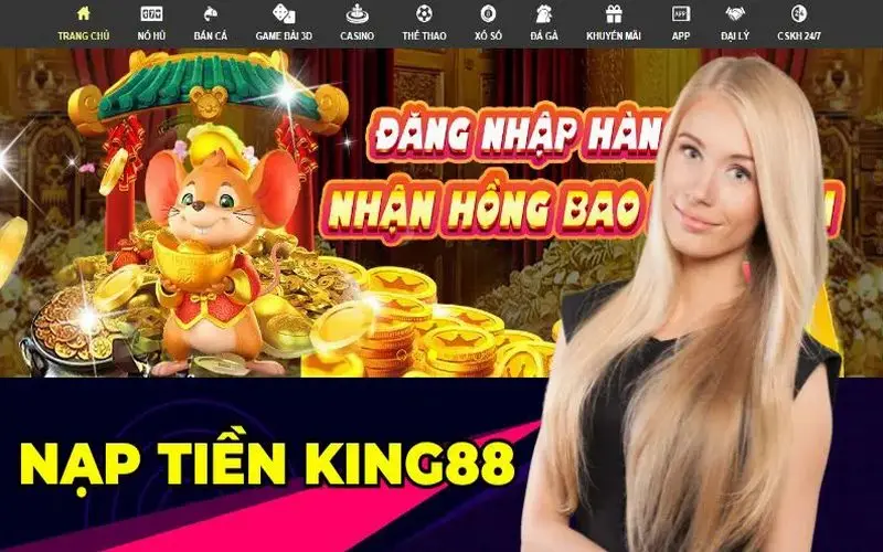 Nạp tiền vào nhà cái King88 không hề bị tốn phí dịch vụ